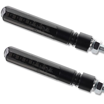 4 x LED Laufeffekt Lauflicht Blinker Motorradblinker Blade Sequentiell schwarz getönt 2 Paar 4 Stück - 3