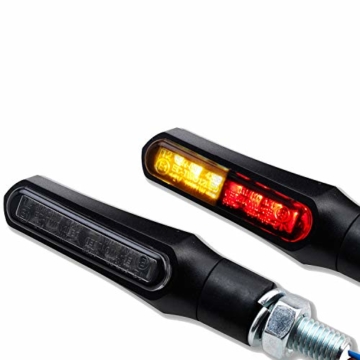 LED Brems- & Rücklicht schwarz Sonic-X1 Blinker Motorrad 