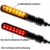Motorrad LED Lauflicht Laufeffekt Blinker mit Rücklicht Bremslicht Sequentiell Blade schwarz getönt - 3
