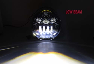 1 stück Schwarz LED Scheinwerfer Für D avidson VRSCA V-Rod Muscle VRod Nacht Rod Special (Schwarz) - 6
