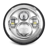 7 "LED-Scheinwerfer für Harley Davidson Motorrad Chrom PROJECTOR DayMaker HID LED-Glühlampe (Chrom 1* 7 zoll) - 1