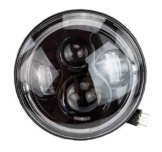 7" Zoll - 178 mm LED Scheinwerfer rund zugelassen mit E-Nummer - 1