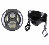 7-Zoll-Runde Led-Scheinwerfer Blinker mit 7-Zoll-Lampe Gehäuse Eimer für Motorrad Harley Davidson - 1